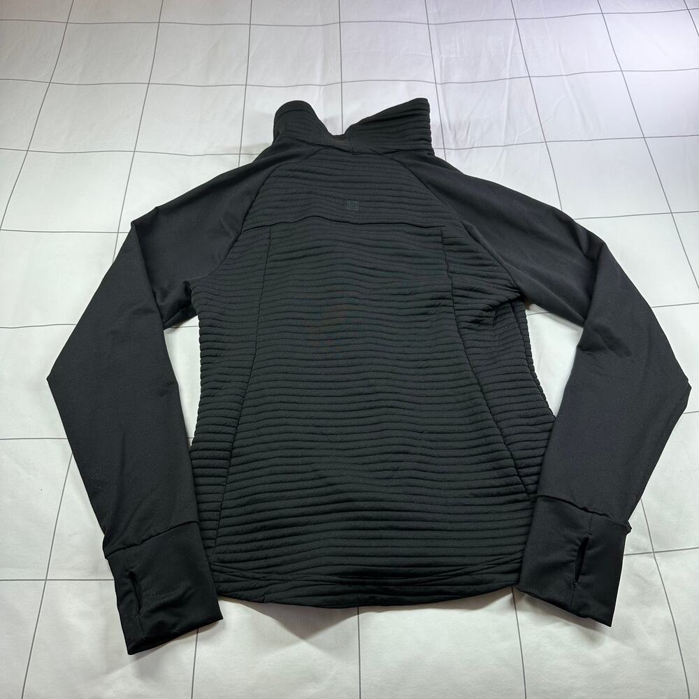 5.11 Tactical Jacket Womens Medium Black Crystal Hybrid Full Zip Asymmetrical View 4